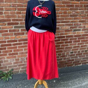 Fiona Linen Blend pull on skirt